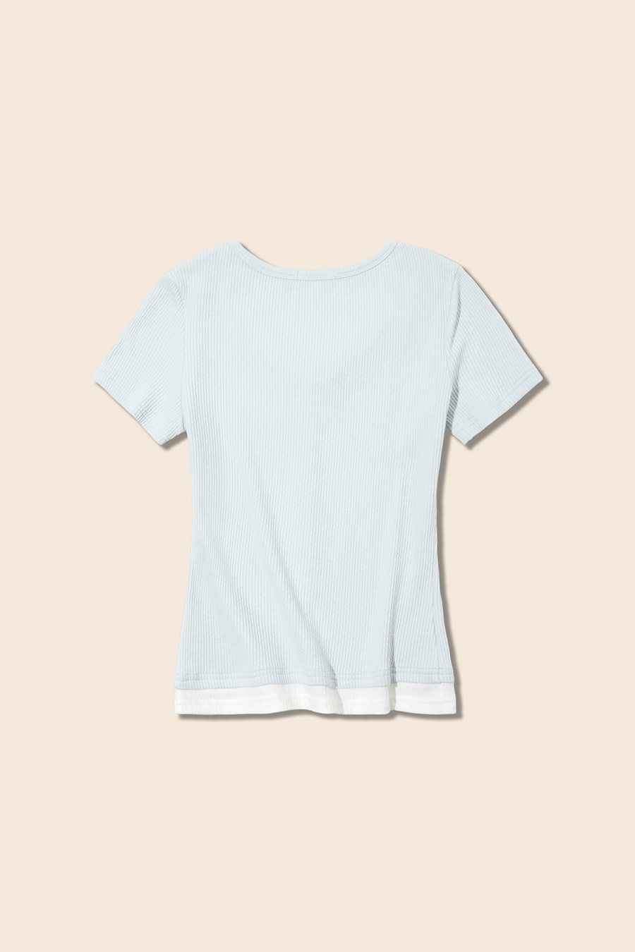Tie Front Ribbed Top|yescci