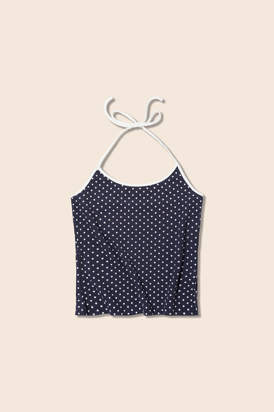 Polka Dot Halter Tie Cami Top|yescci-YESCCI.com