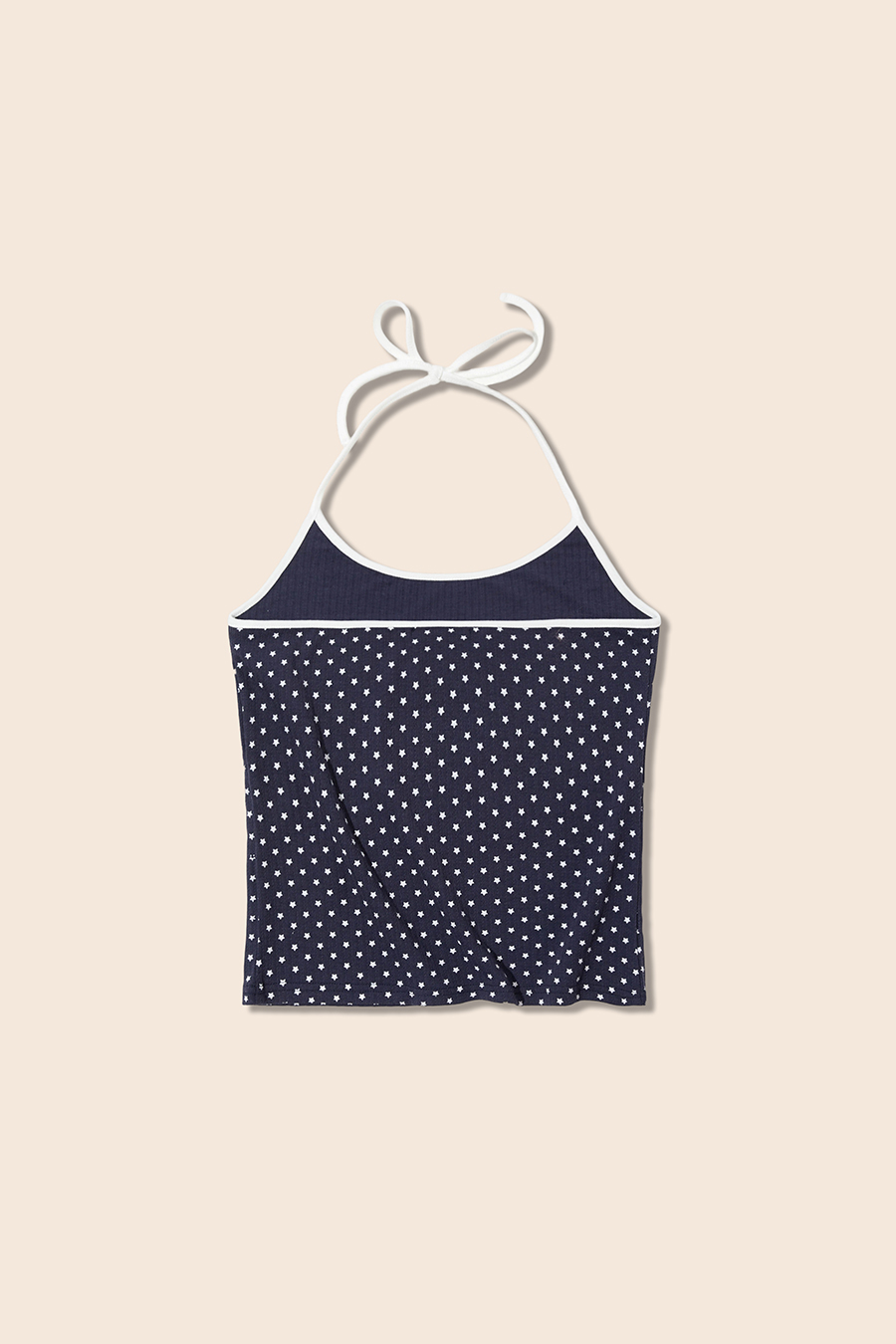 Polka Dot Halter Tie Cami Top|yescci-YESCCI.com