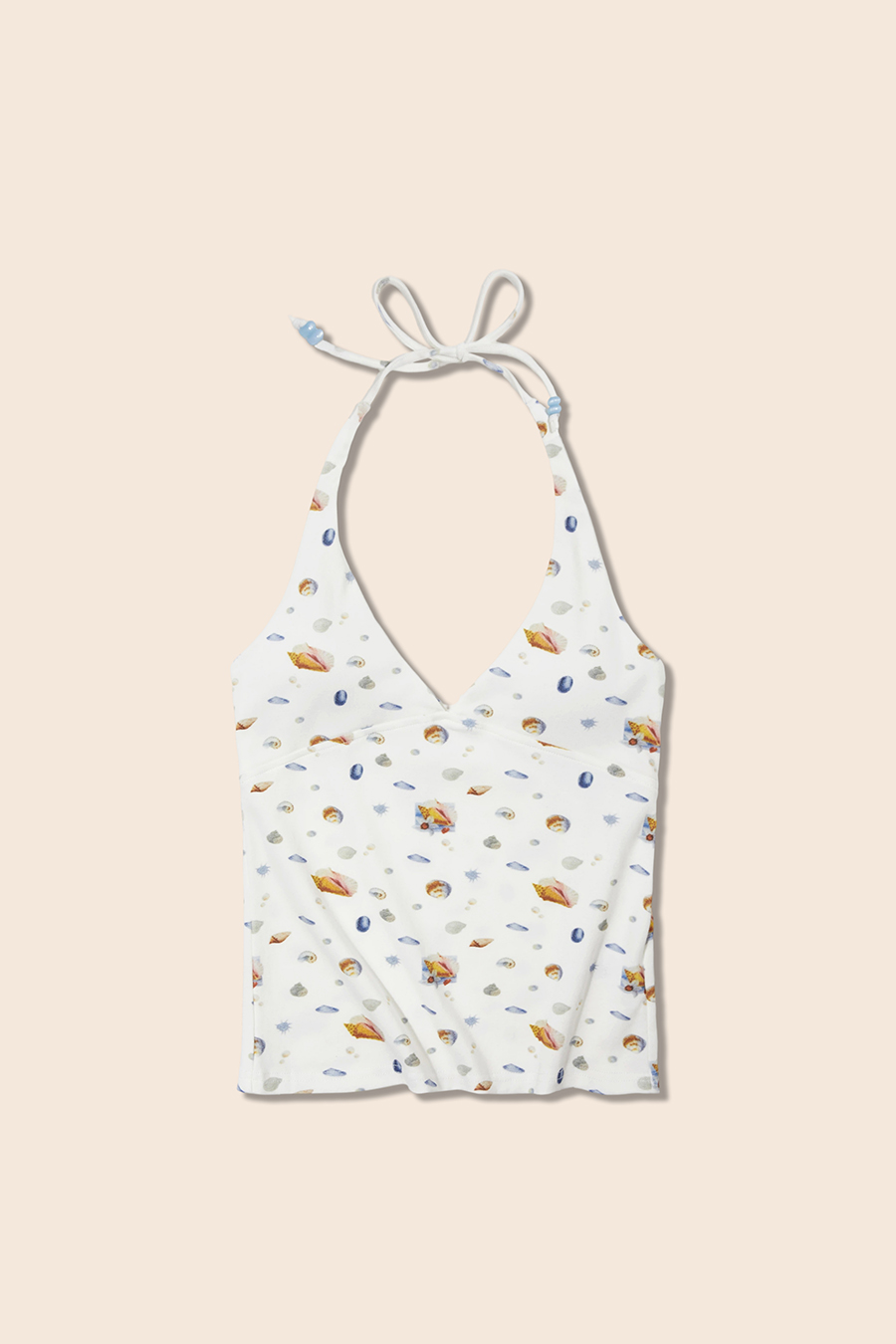 Beach Vacation Seashell Halter Top|yescci-YESCCI.com
