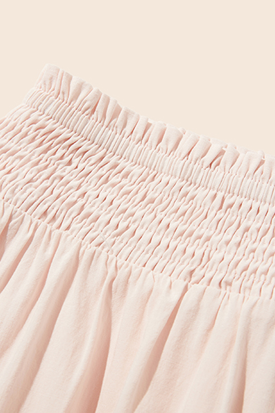 Smocked Waist Maxi Skirt|yescci-YESCCI.com