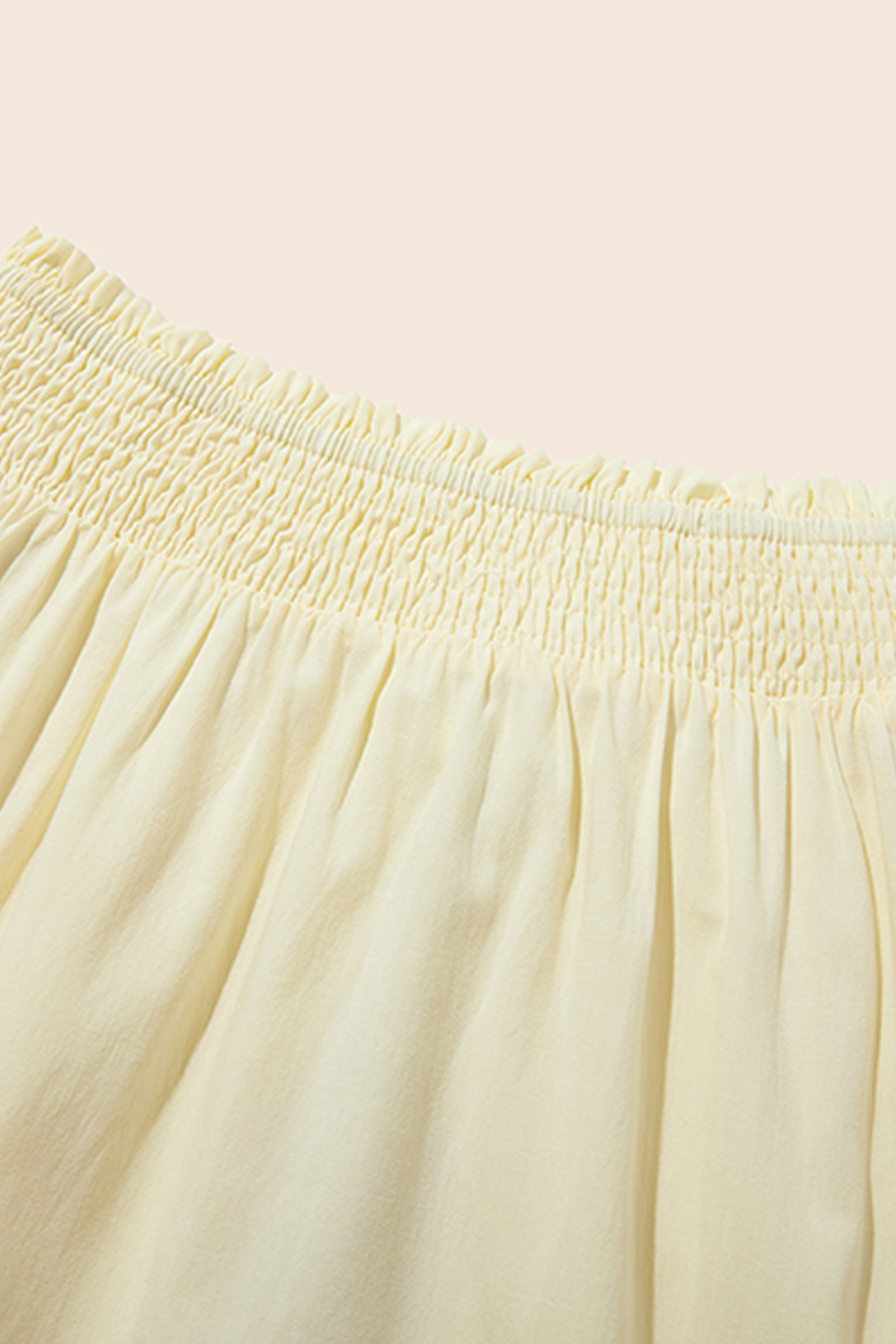 Smocked Waist Maxi Skirt|yescci-YESCCI.com