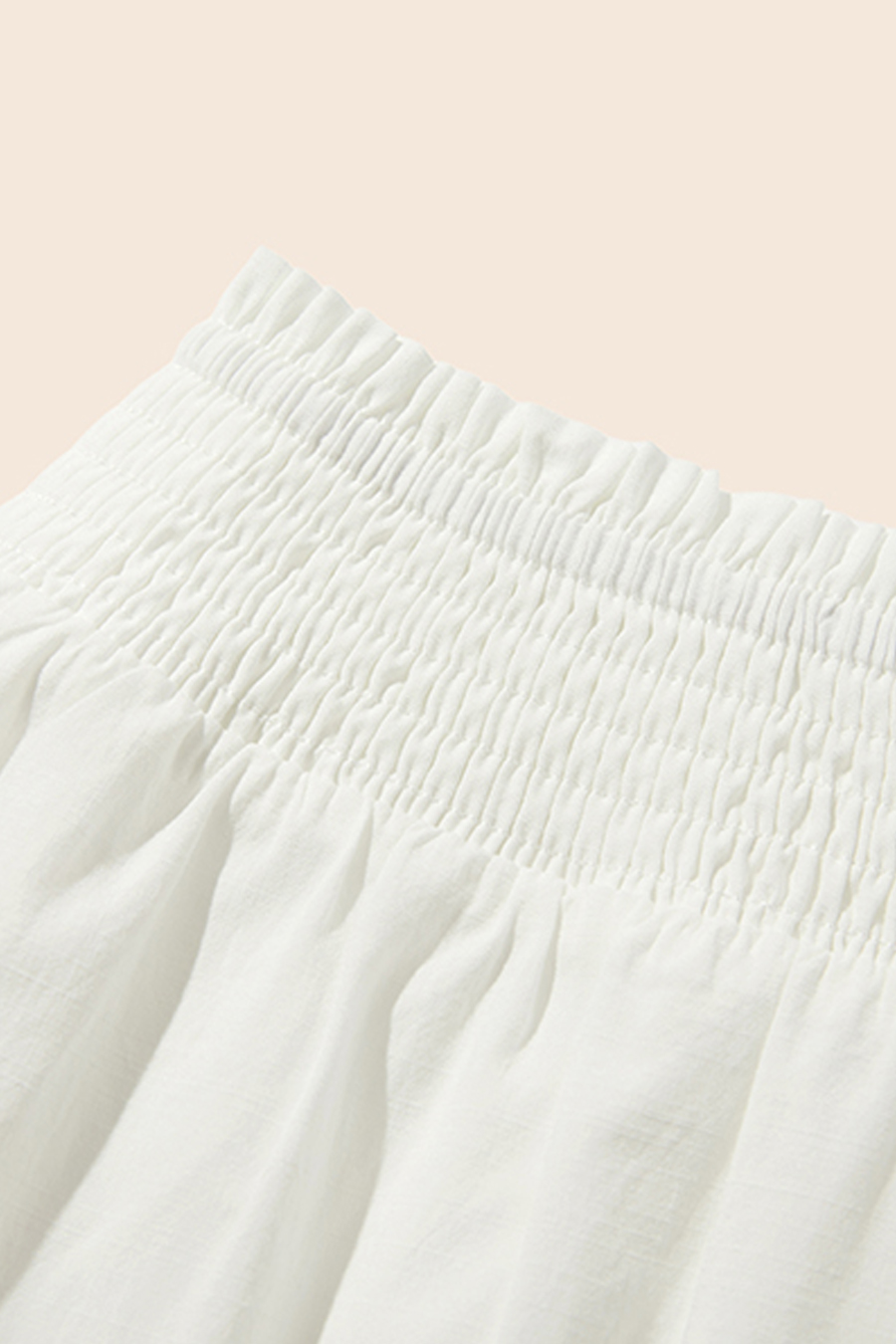 Smocked Waist Maxi Skirt|yescci-YESCCI.com