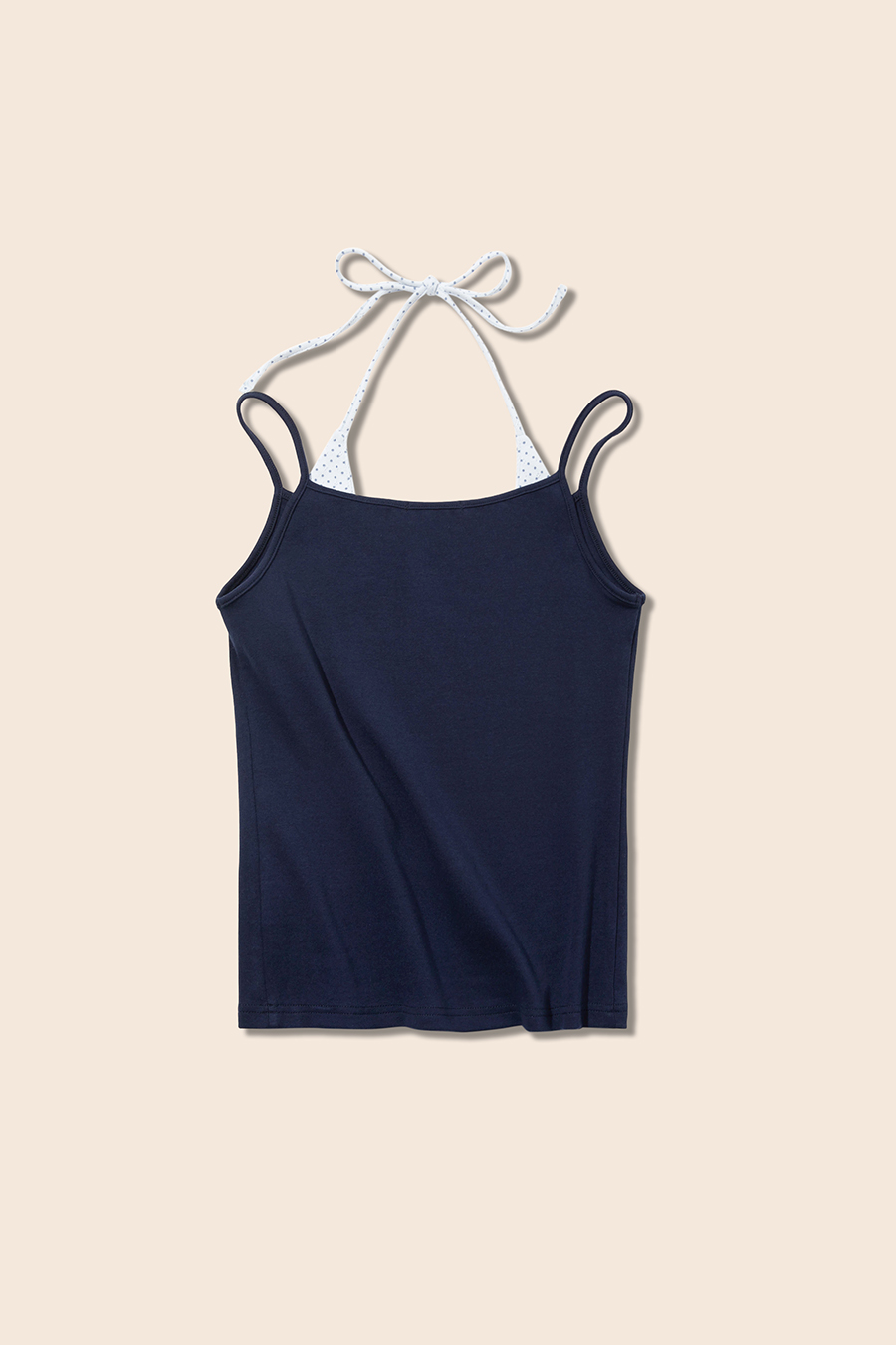 Layered-Look Polka Dot Tank Top|yescci-YESCCI.com