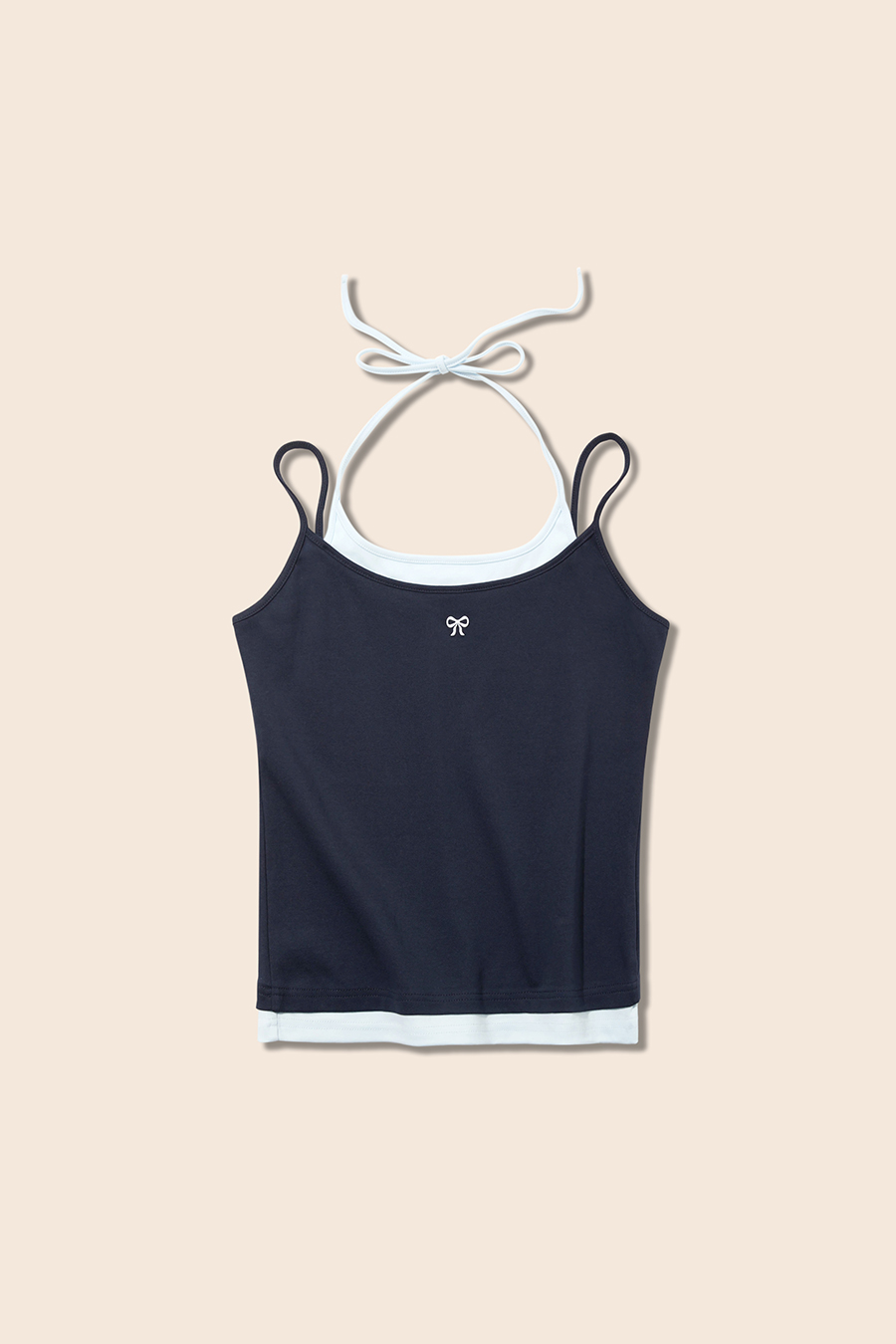 Layered-Look Halter Tank Top|yescci-YESCCI.com