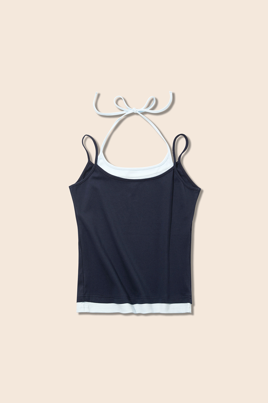 Layered-Look Halter Tank Top|yescci-YESCCI.com