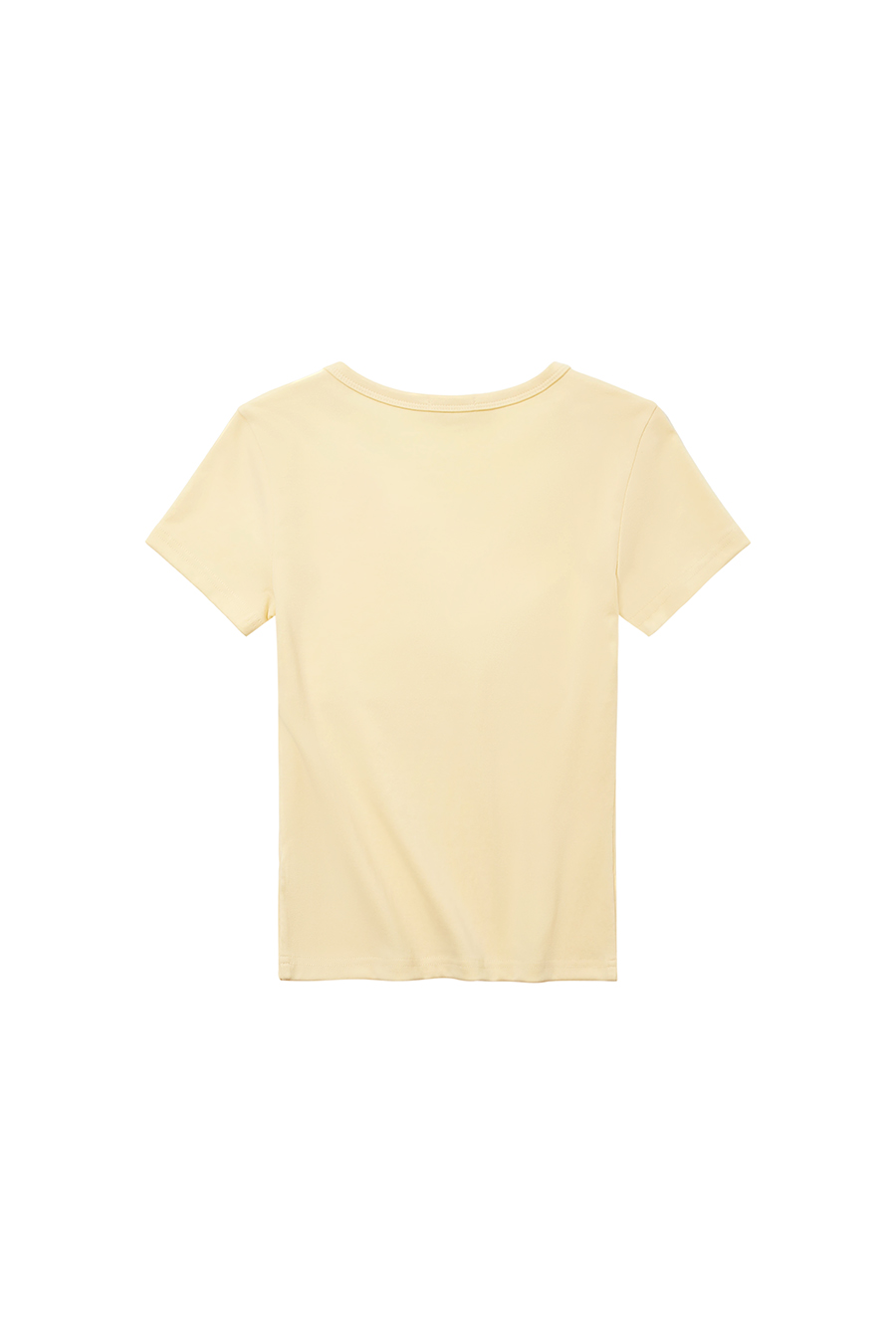 V-Neck Basic Short Sleeve Top|yescci