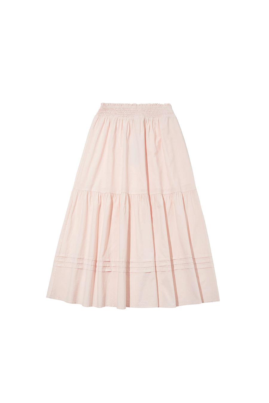 Smocked Waist Maxi Skirt|yescci-YESCCI.com