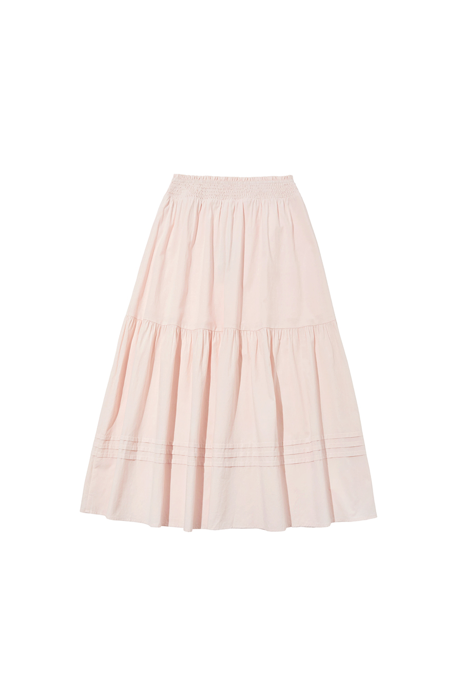 Smocked Waist Maxi Skirt|yescci-YESCCI.com