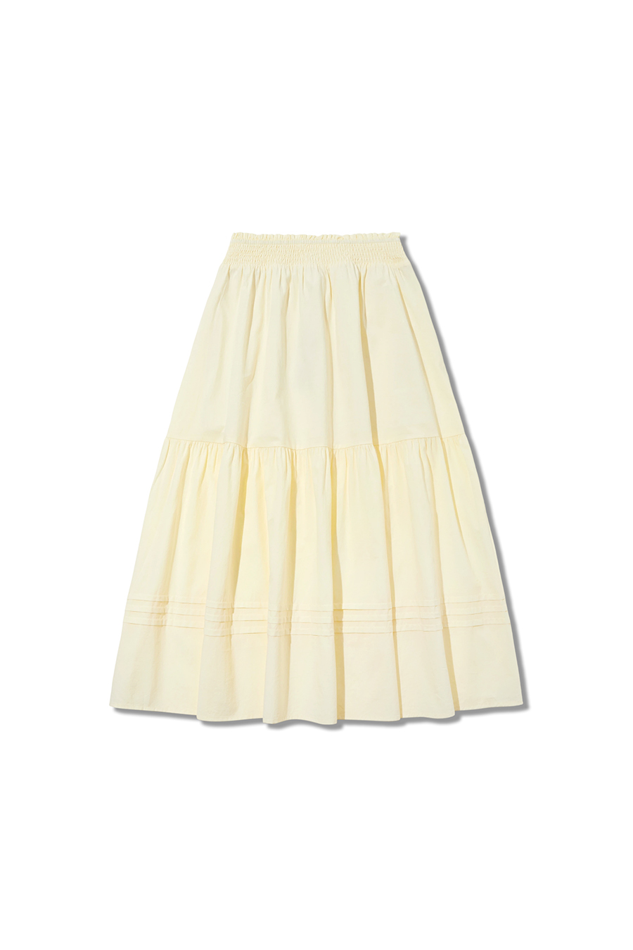 Smocked Waist Maxi Skirt|yescci-YESCCI.com