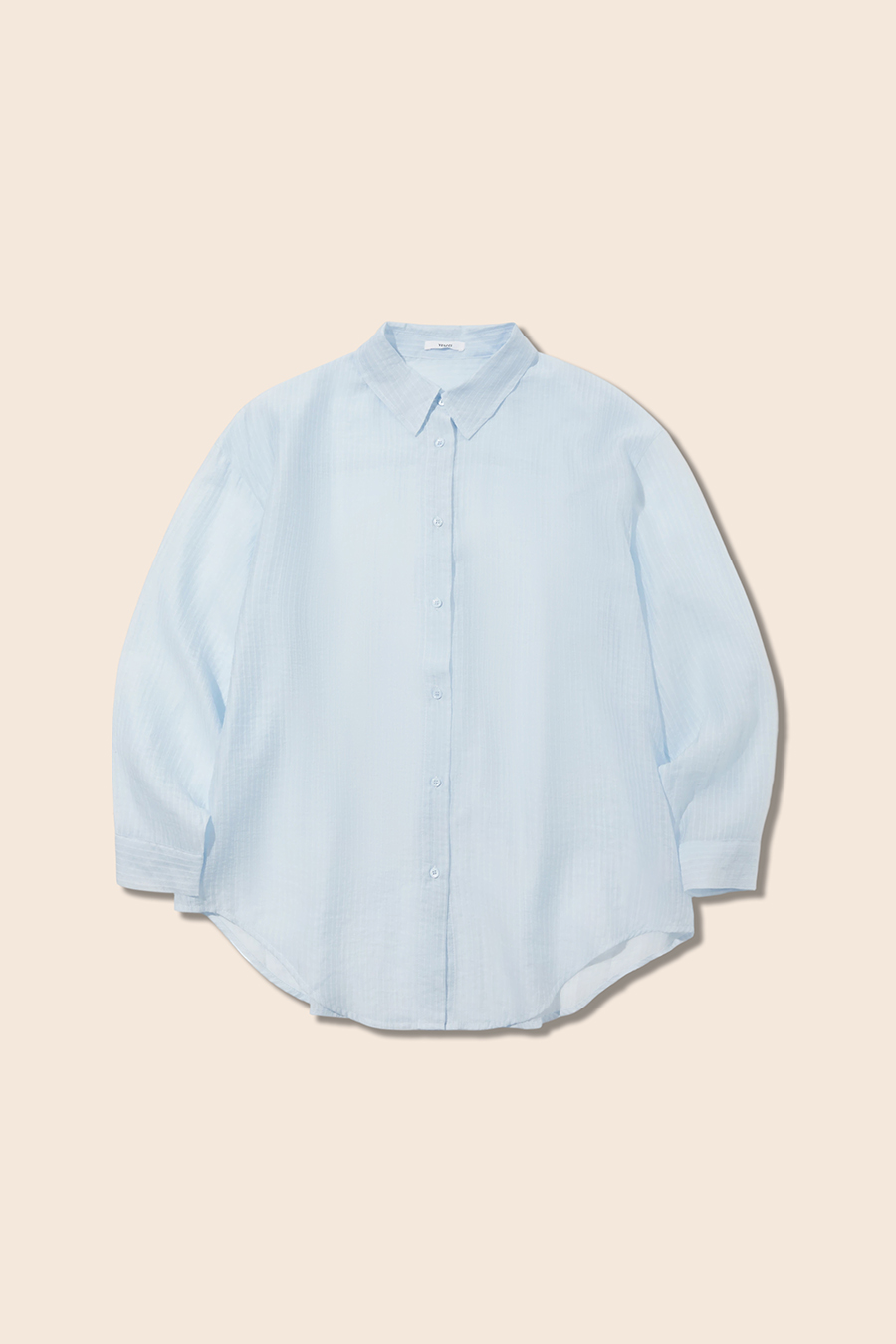 Stripe Long Sleeve Shirt|yescci-YESCCI.com