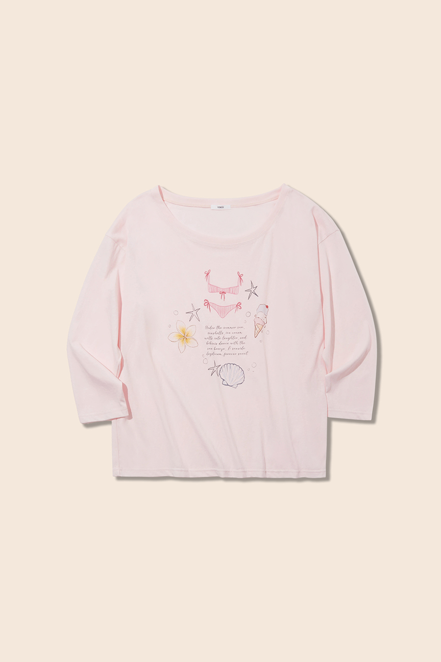 Casual Sweet Printed Long Sleeve Top|yescci