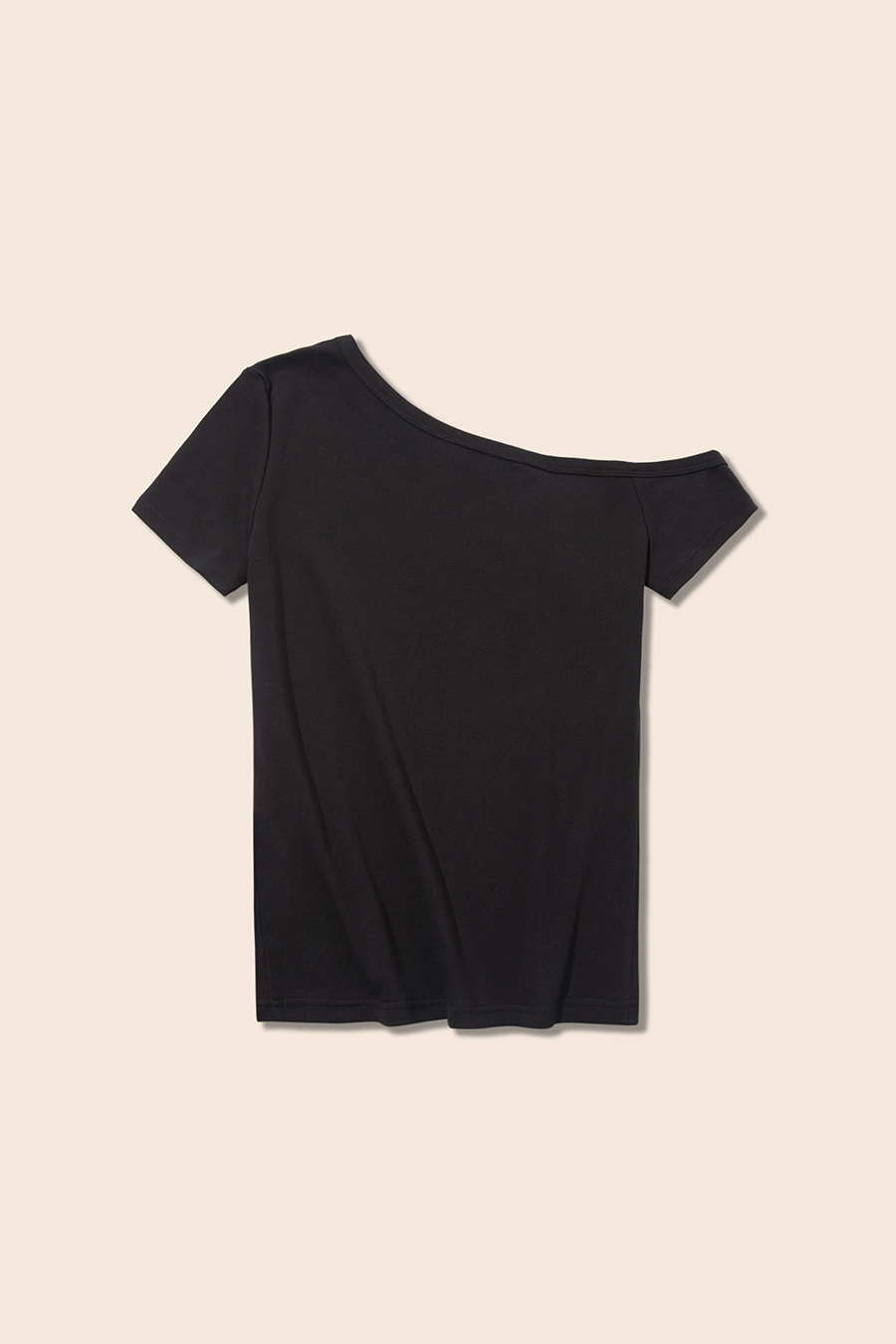 Fitted Off-Shoulder Graphic Tee|yescci-YESCCI.com