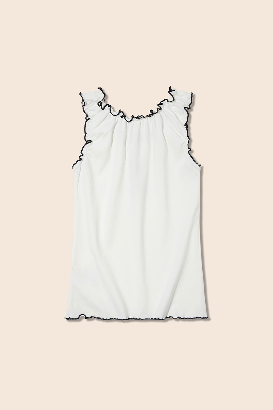 Ruffled Dog Tank Top|yescci-YESCCI.com