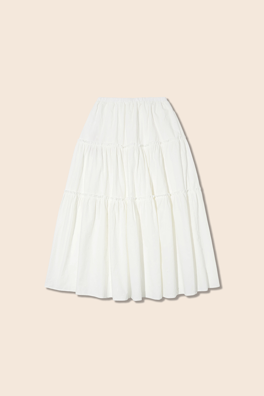 Cottagecore White Tiered Skirt|yescci
