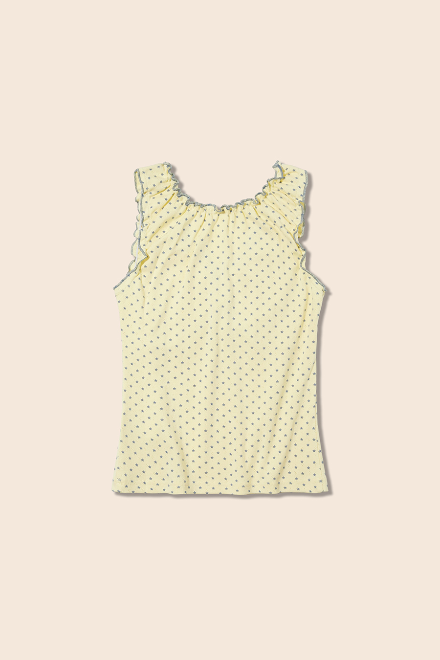 Polka Dot Twist-Front Tank|yescci