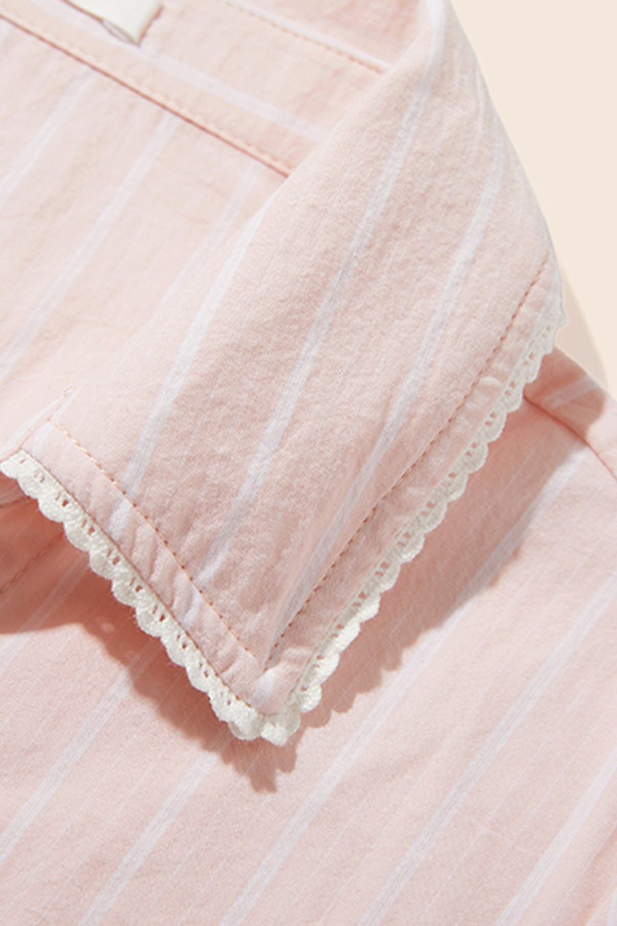 Casual Striped Short Sleeve Blouse|yescci-YESCCI.com