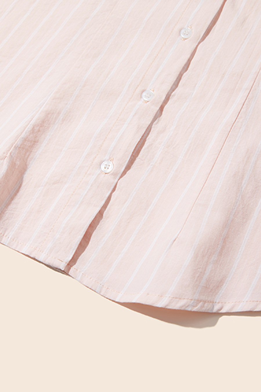 Casual Striped Short Sleeve Blouse|yescci-YESCCI.com