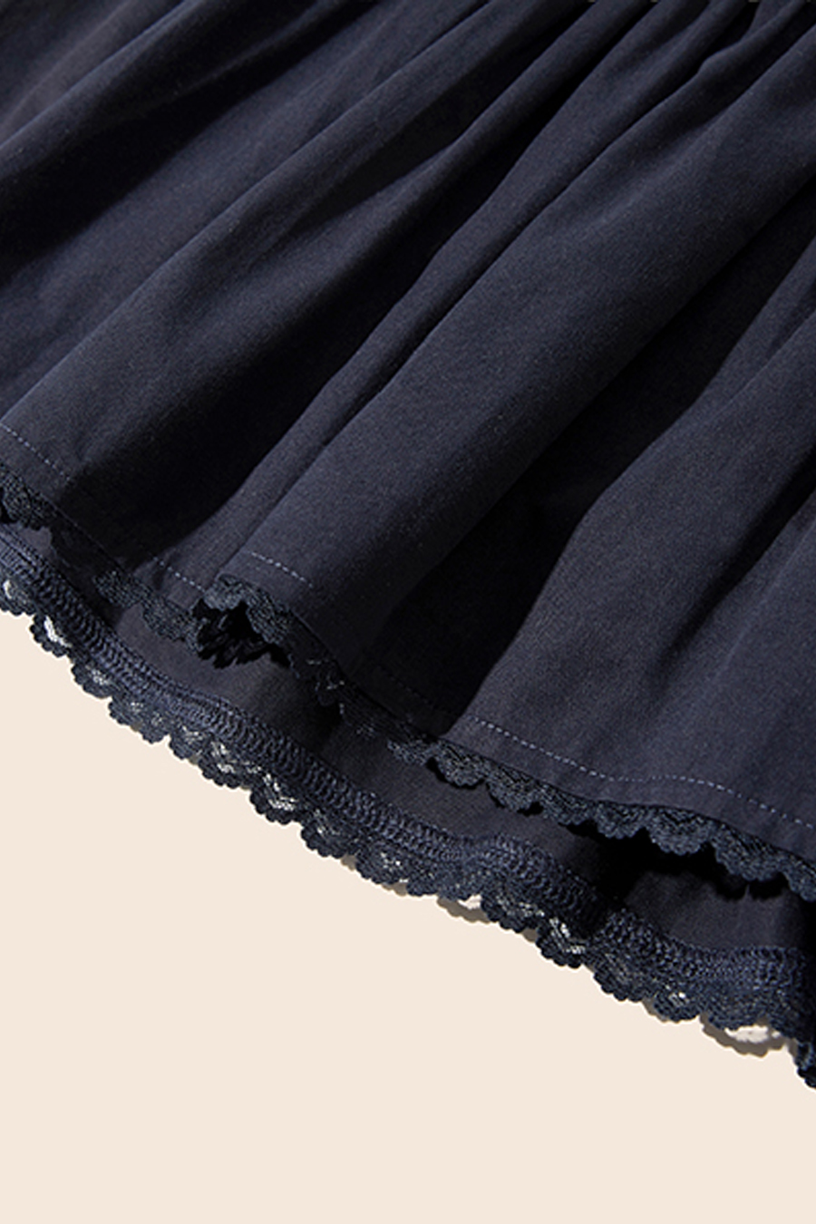 Lace Hem Tiered Mini Skirt|yescci-YESCCI.com