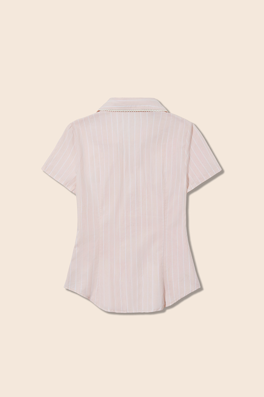 Casual Striped Short Sleeve Blouse|yescci-YESCCI.com