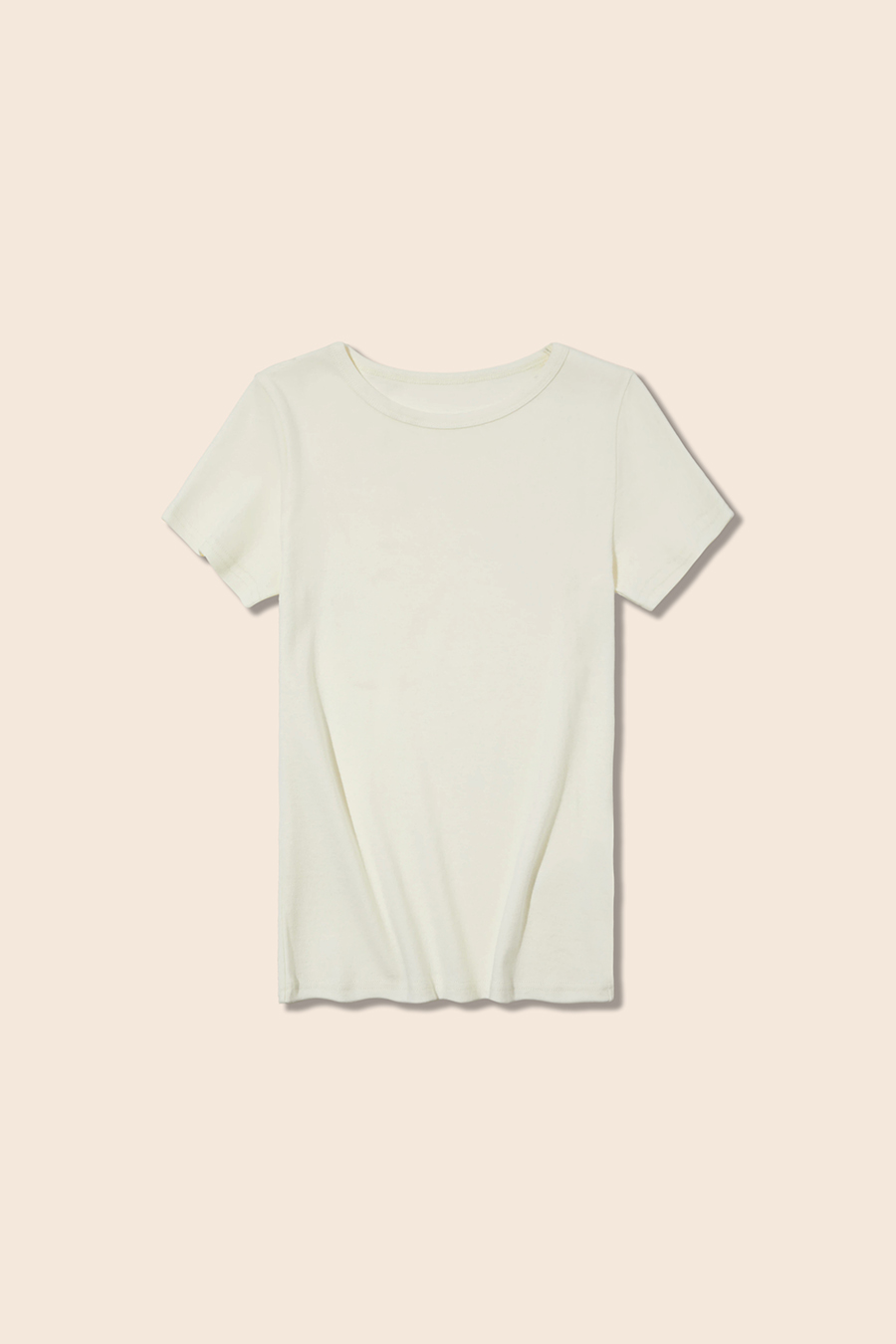 Slim Fit Plain Crew Neck Tee|yescci-YESCCI.com