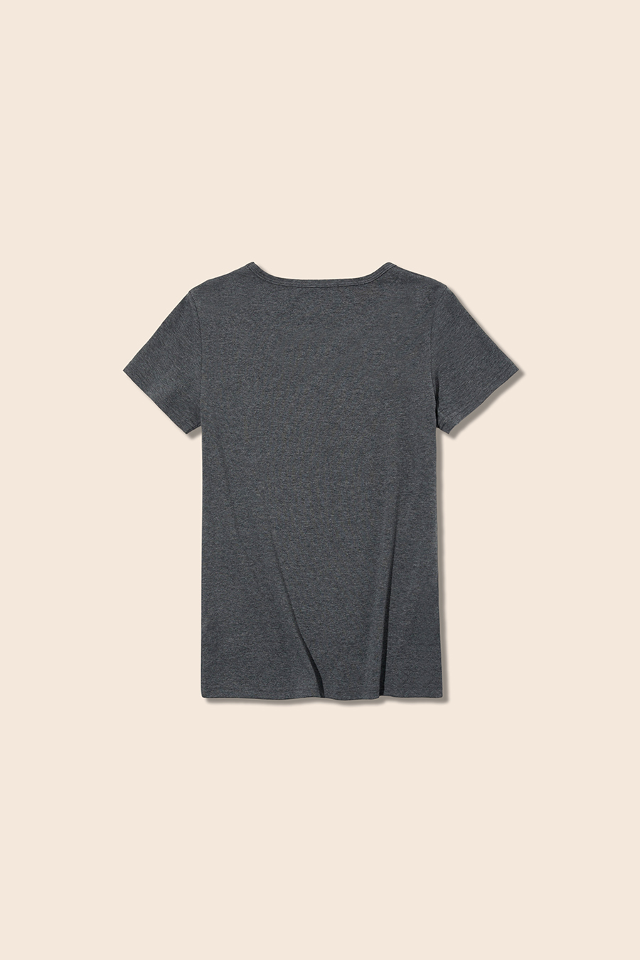 U-Neck Letter Print Short Sleeve Tee|yescci