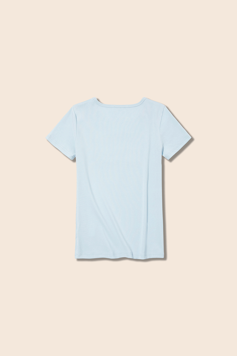 U-Neck Letter Print Short Sleeve Tee|yescci
