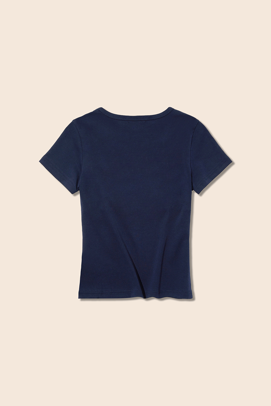 V-Neck Basic Short Sleeve Top|yescci