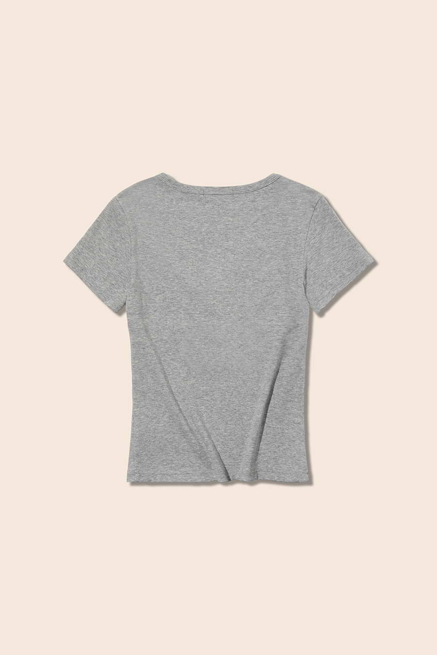 V-Neck Basic Short Sleeve Top|yescci
