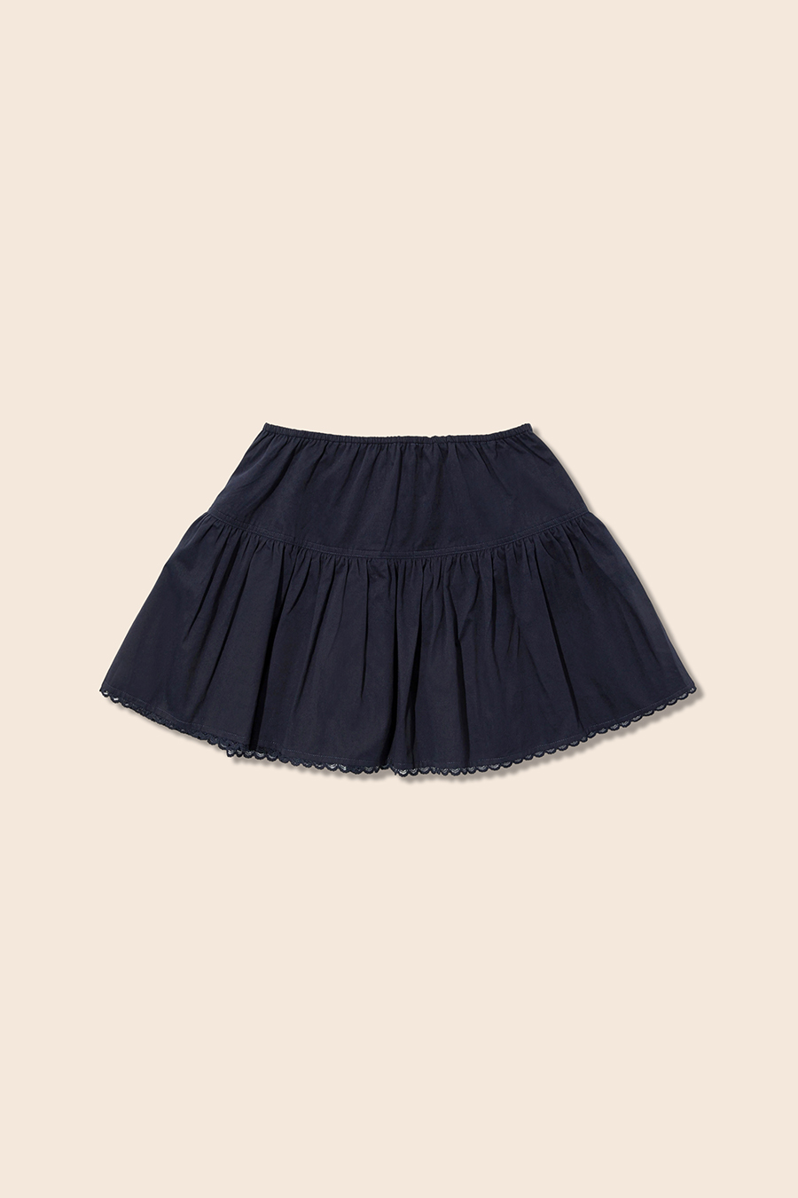 Lace Hem Tiered Mini Skirt|yescci-YESCCI.com