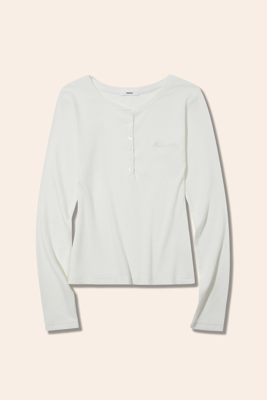Half-Button Slim Fit Blouse|yescci-YESCCI.com