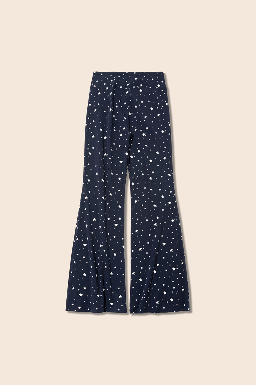 Star Print Flare Pants|yescci-YESCCI.com