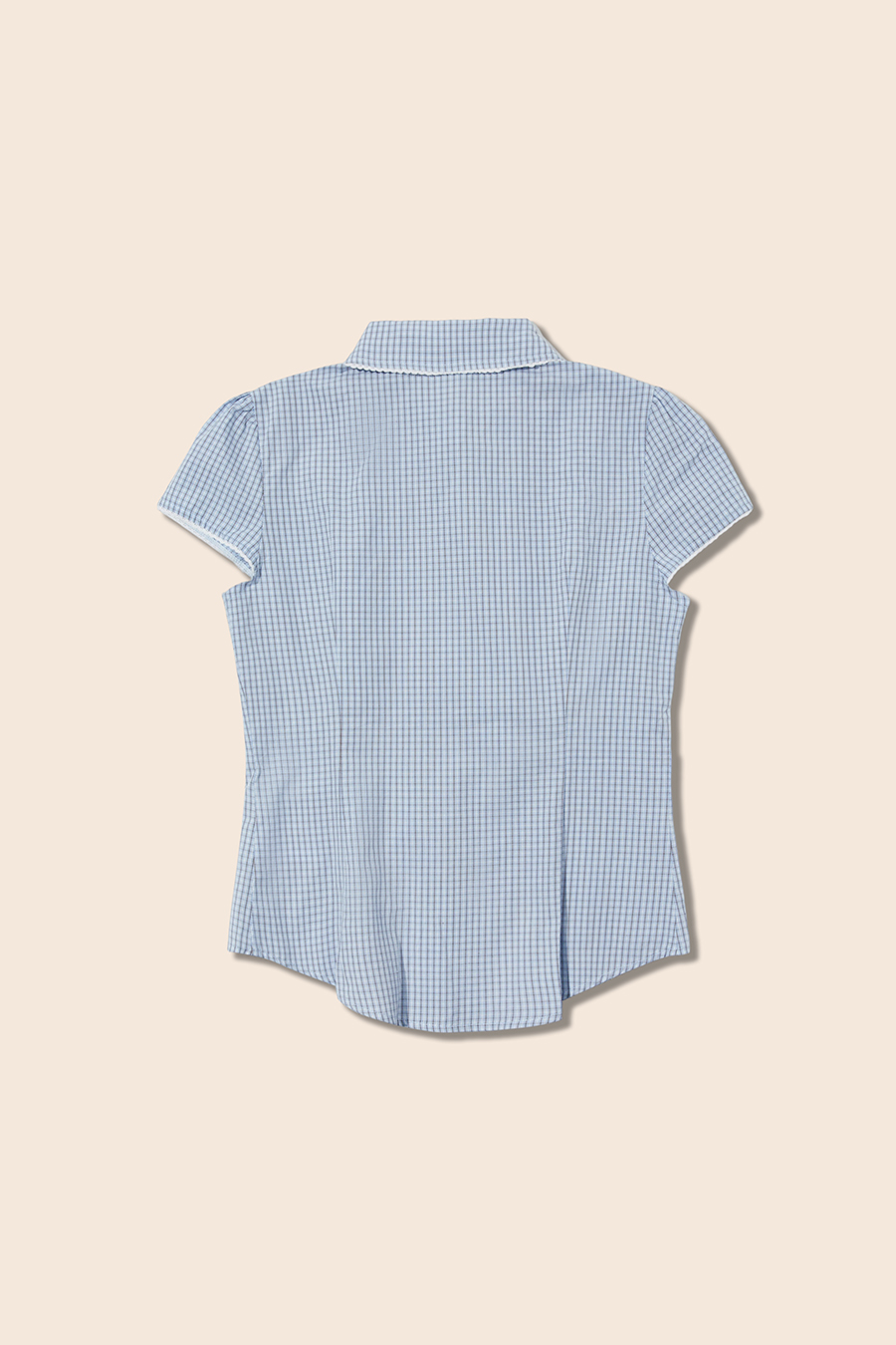 Short Sleeve Checkered Shirt|yescci