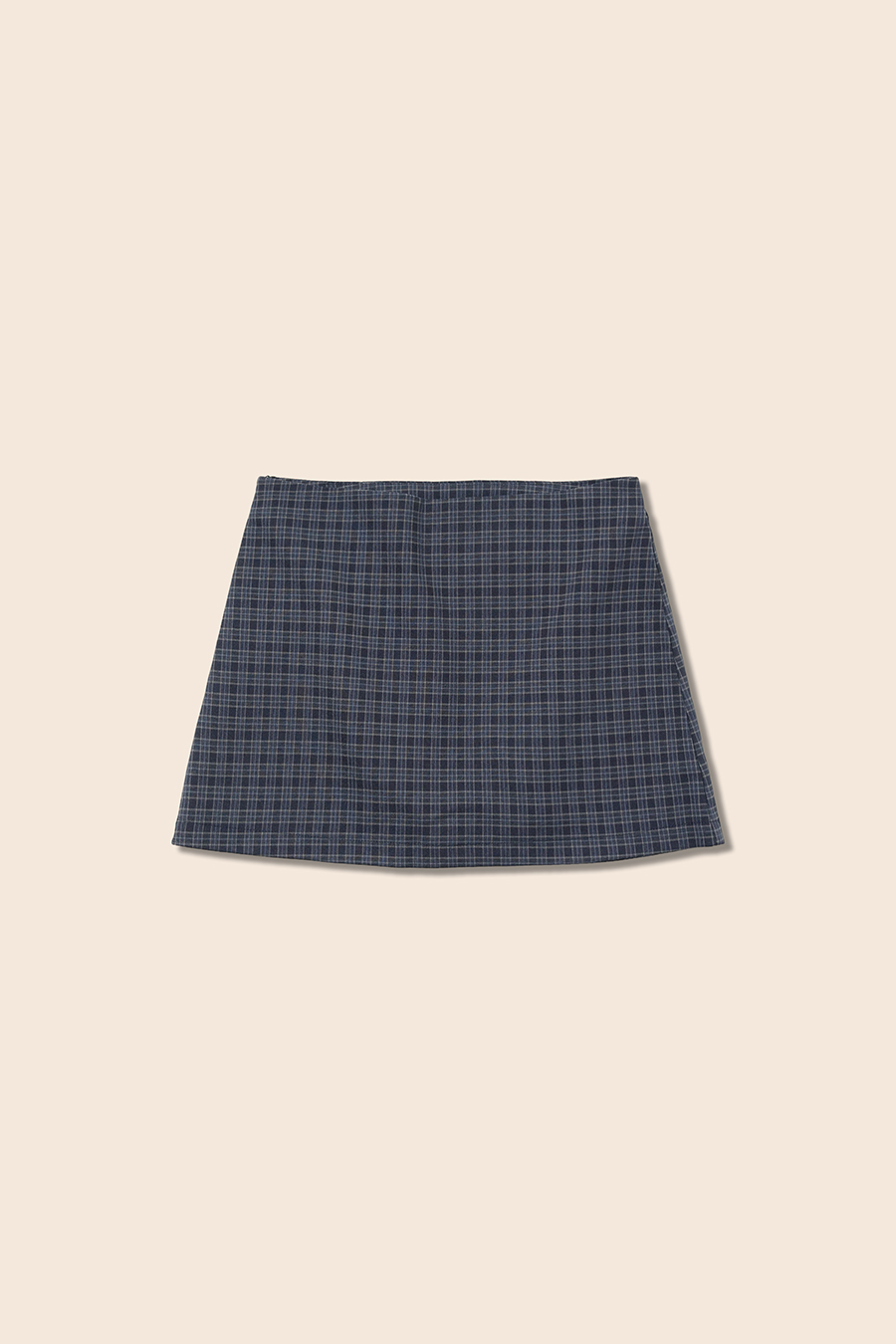 Gingham Plaid A-Line Mini Skirt|yescci-YESCCI.com