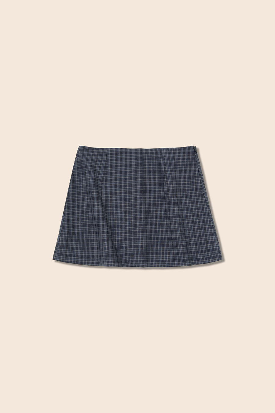 Gingham Plaid A-Line Mini Skirt|yescci-YESCCI.com