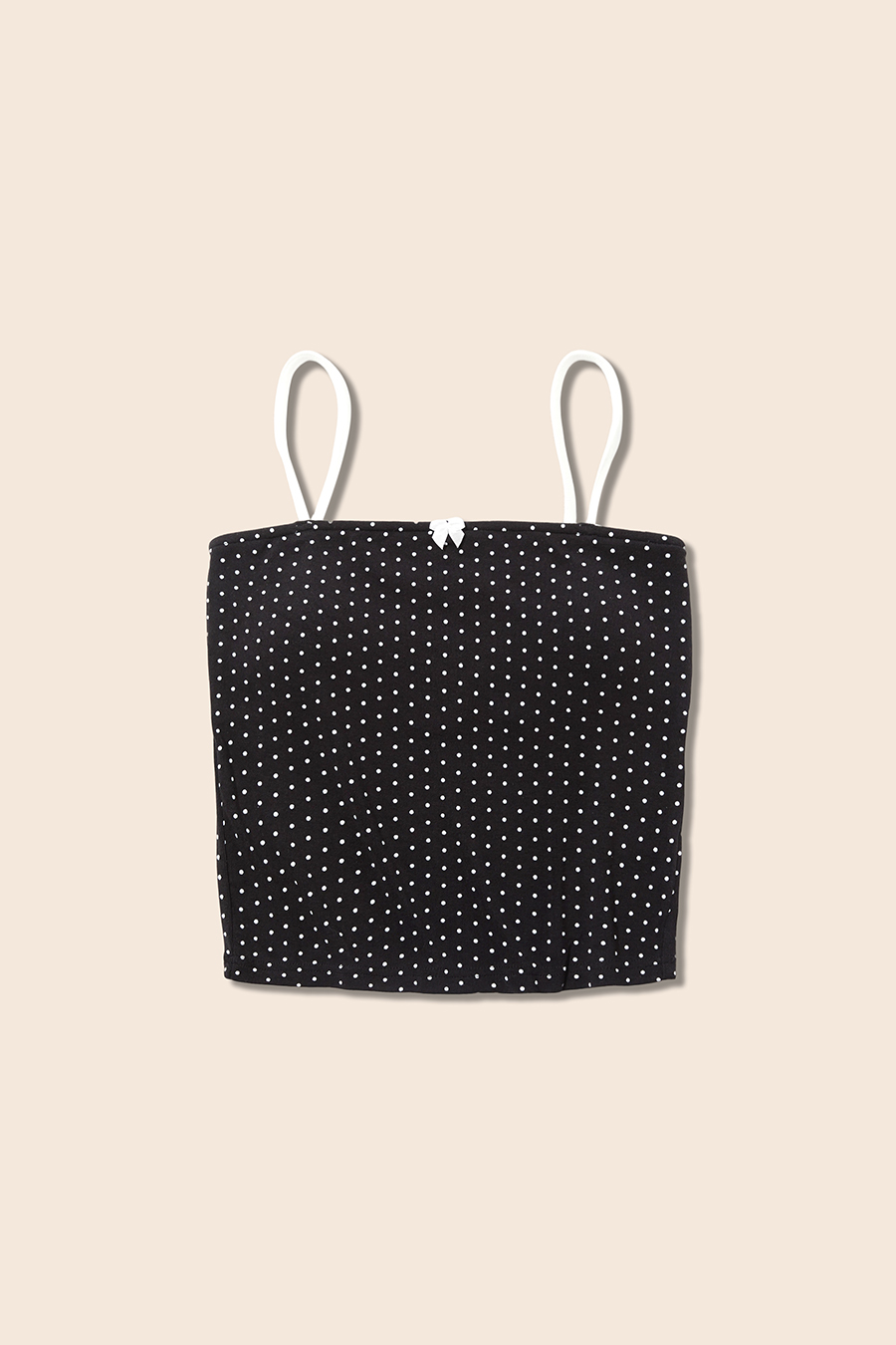 Polka Dot Bow Detail Cami|yescci-YESCCI.com