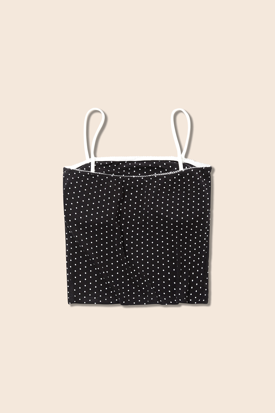 Polka Dot Bow Detail Cami|yescci-YESCCI.com