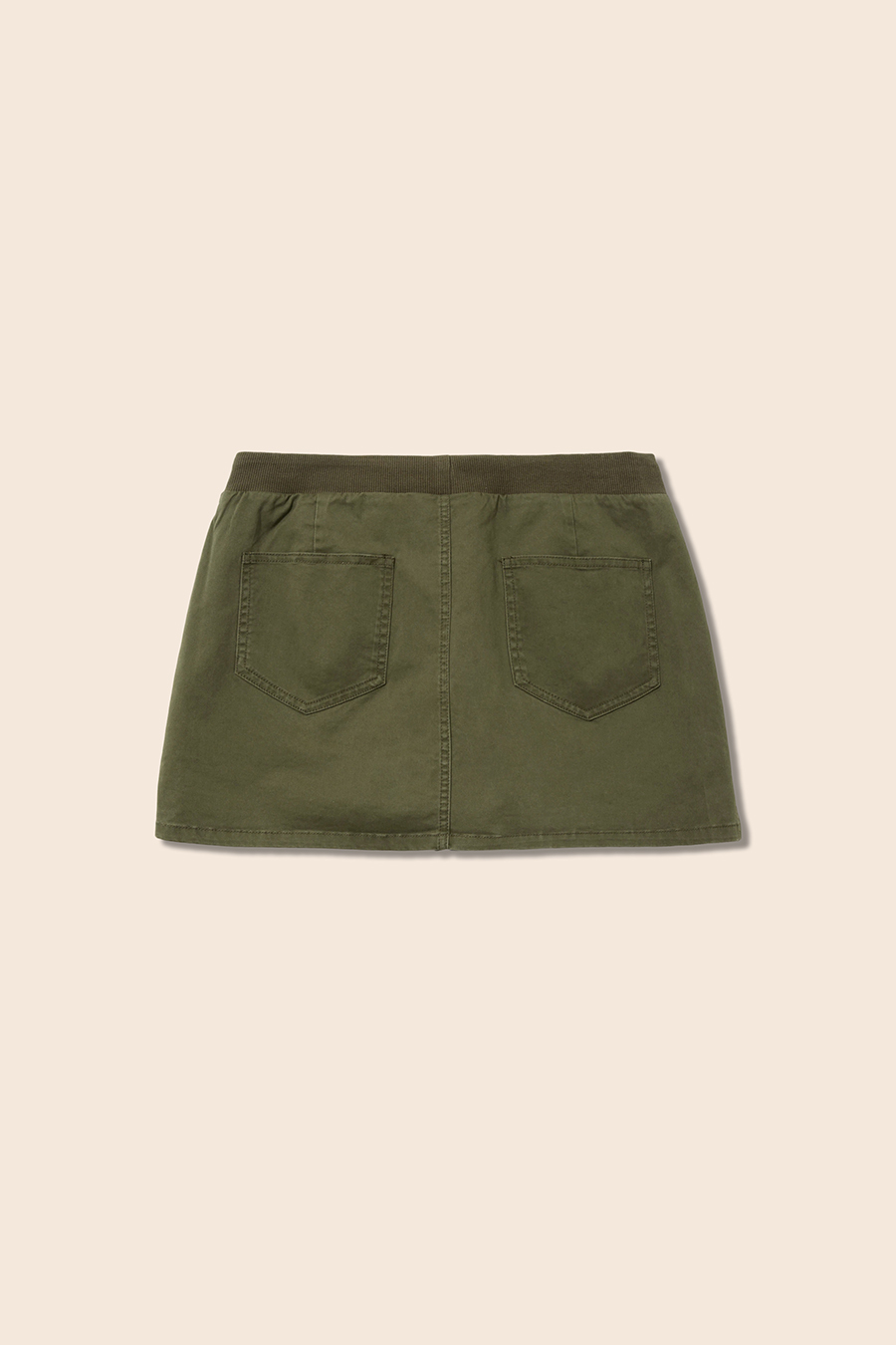 Elastic Waist Utility Mini Skirt|yescci-YESCCI.com