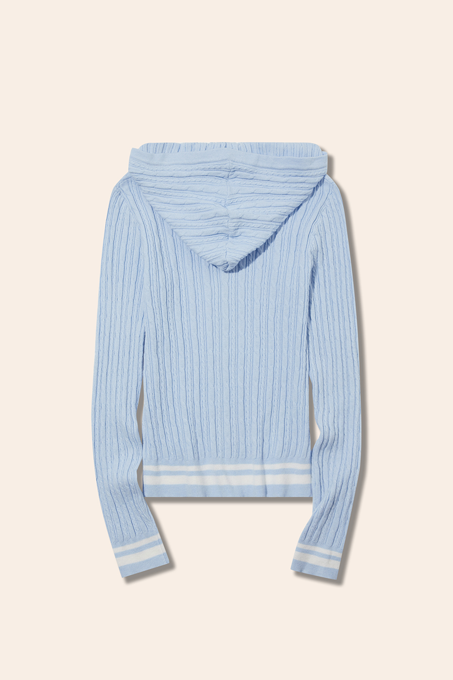 Preppy Style Knit Hooded Cardigan|yescci-YESCCI.com