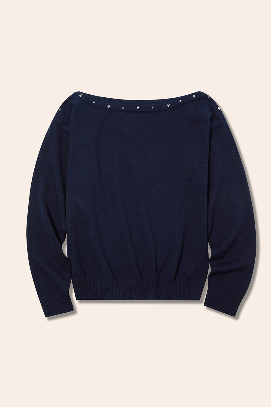 Star Embellished Knit Sweater|yescci-YESCCI.com