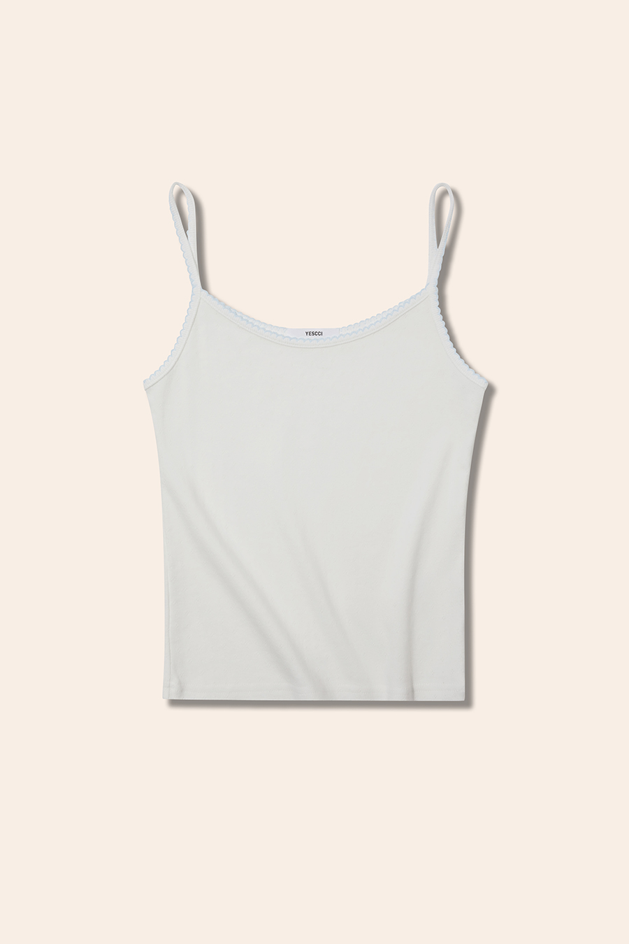 Floral Lace Trim Cami|yescci-YESCCI.com