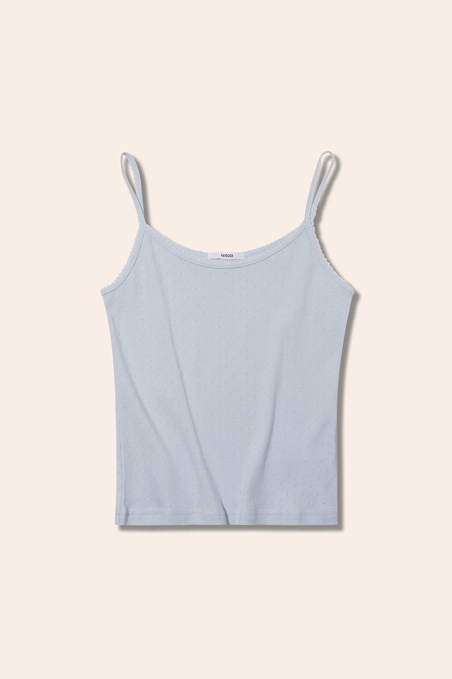 Floral Lace Trim Cami|yescci-YESCCI.com