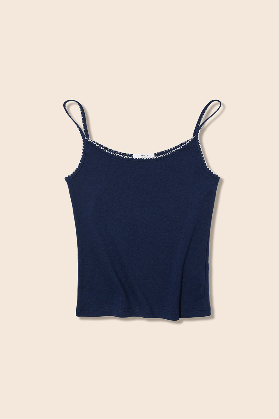 Floral Lace Trim Cami|yescci-YESCCI.com