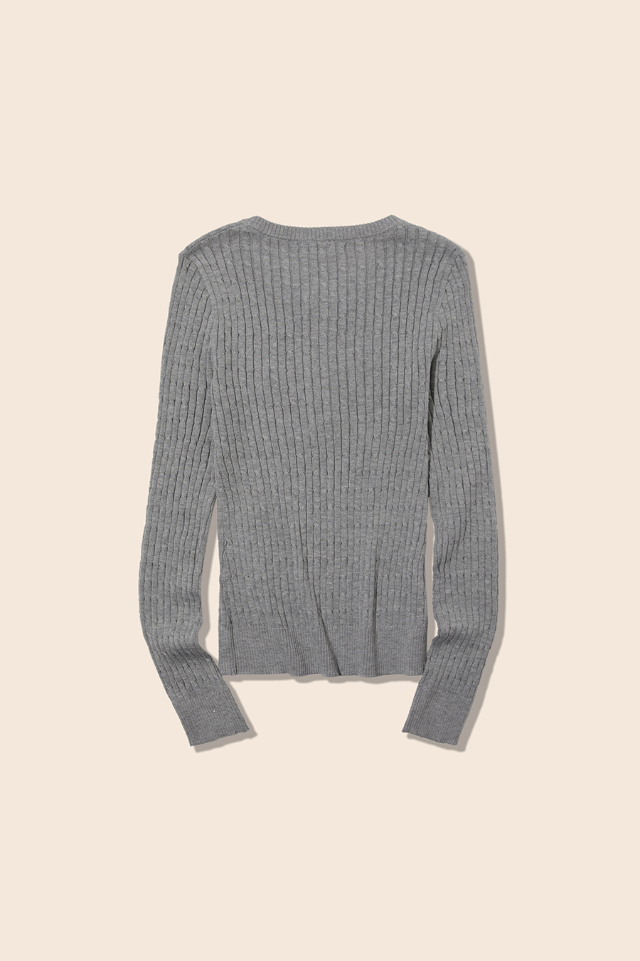Henley Cable Knit Sweater|yescci-YESCCI.com
