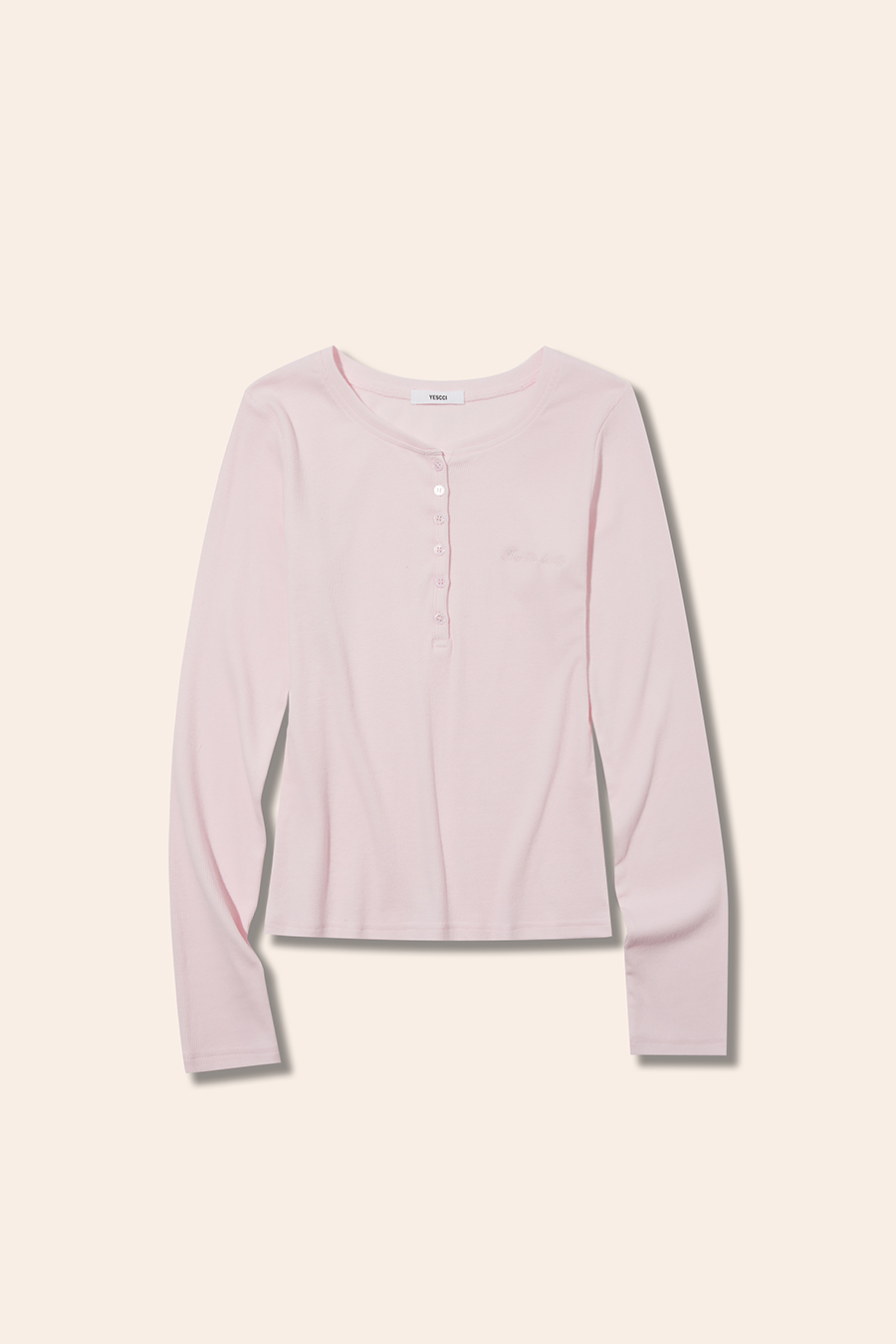 Half-Button Slim Fit Blouse|yescci-YESCCI.com