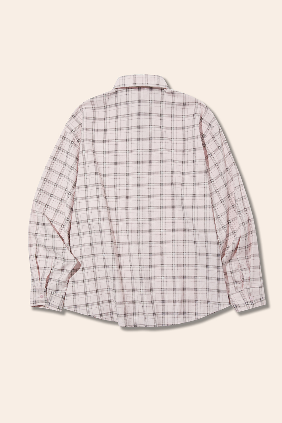 Oversized Plaid Button-Down Shirt|yescci-YESCCI.com