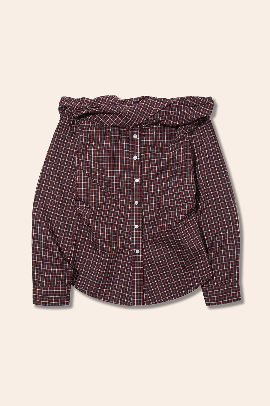 Off-Shoulder Ruffle Shirt|yescci-YESCCI.com