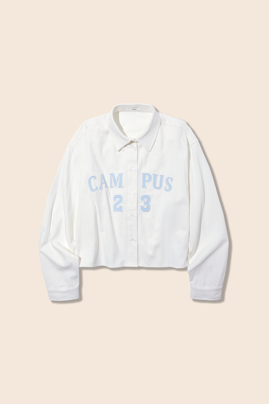 Oversized Cropped Letter Blouse|yescci-YESCCI.com