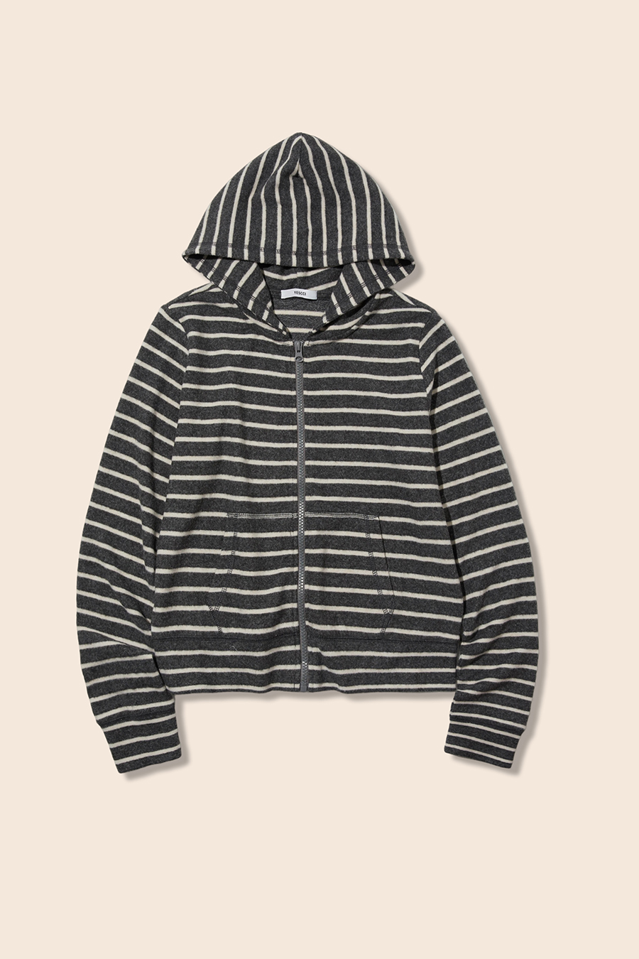 Nautical Stripe Zip Hoodie|yescci-YESCCI.com