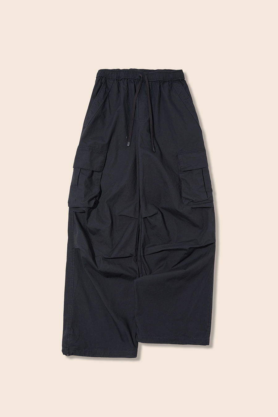 Loose Fit Drawstring Cargo Pants|yescci-YESCCI.com